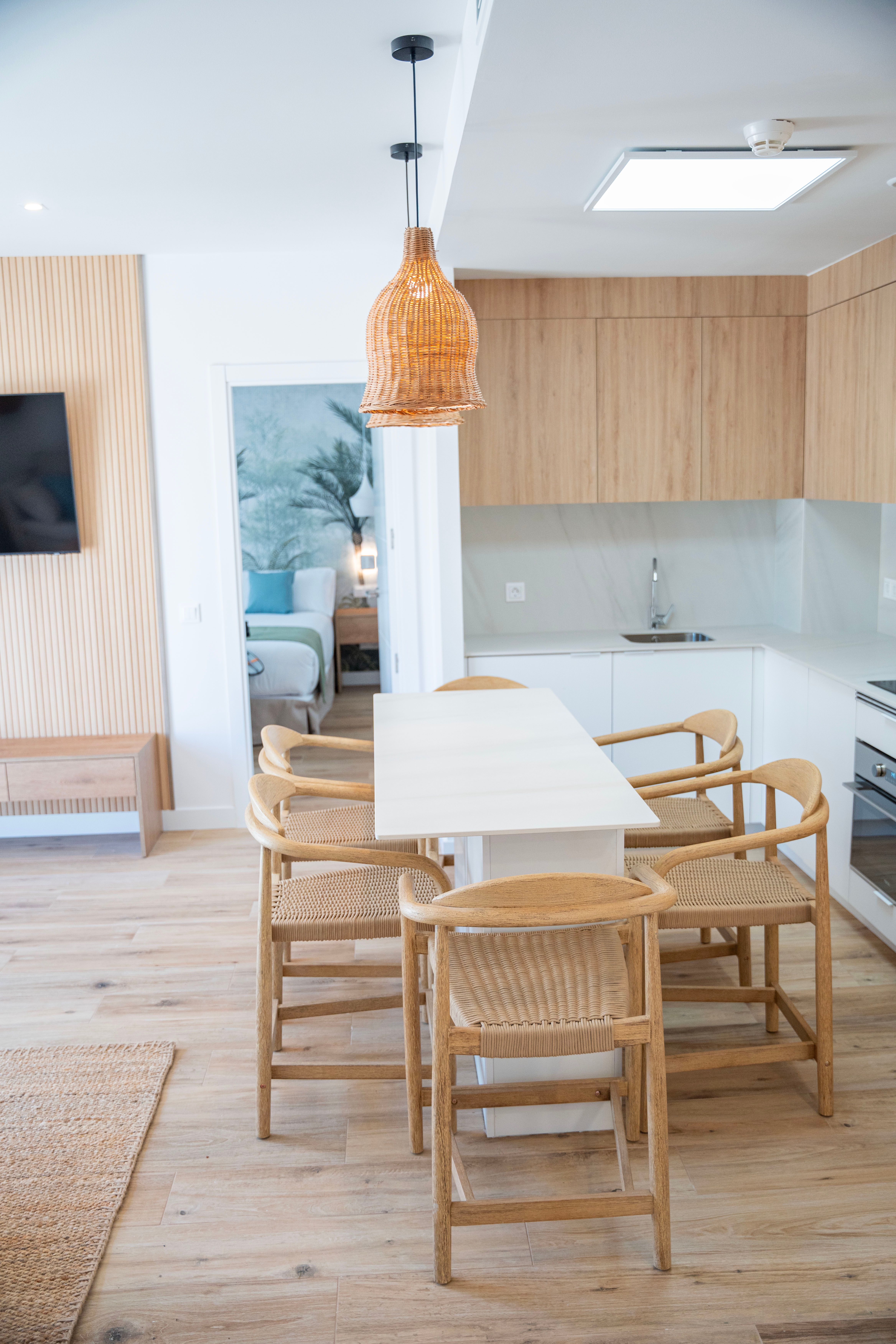 Two-bedroom apartment with garden view