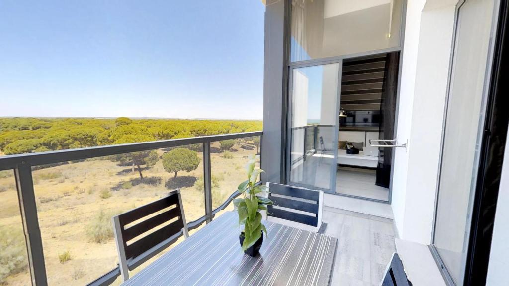 Apartment mit 2 schlafzimmern und gartenblick